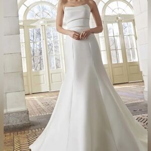 Wedding Dress with Overskirt